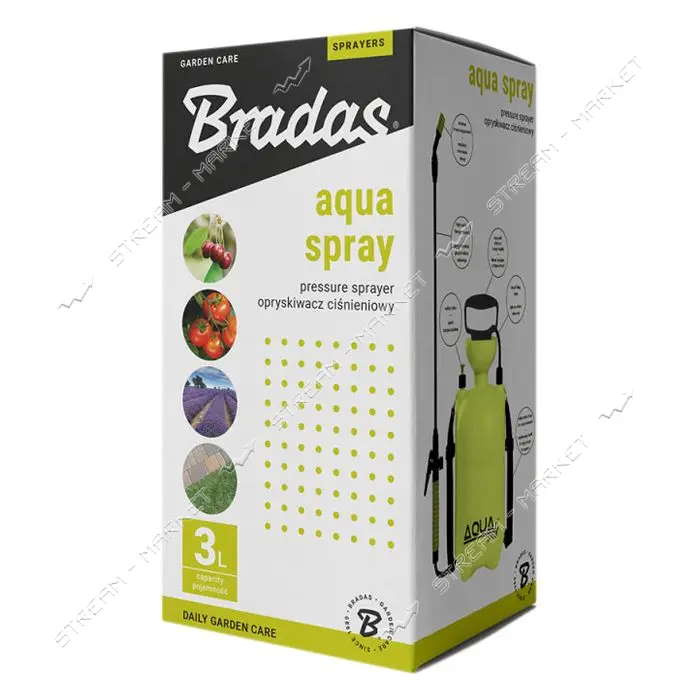 Опрыскиватель пневматический Bradas AS0300LEAgua Spray Lime 3л
