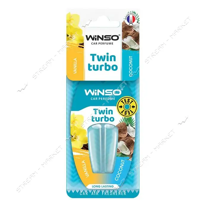 Ароматизатор Winso целлюлозный с капсулой Turbo Coconut                                             