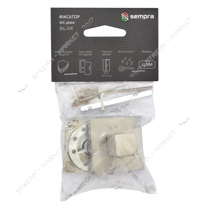 Фиксатор квадратный Apecs Sempra WC-3016-NISM