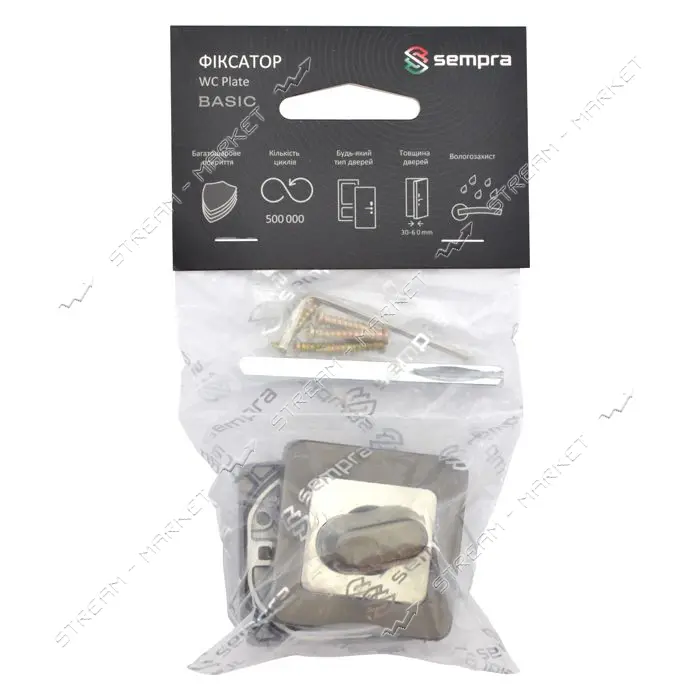 Фиксатор квадратный Apecs Sempra WC-2207-GRF