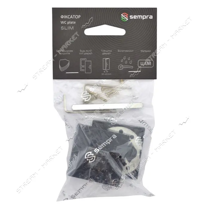 Фиксатор квадратный Apecs Sempra WC-3016-BLM                                                        