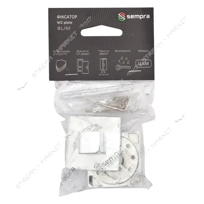 Фиксатор квадратный Apecs Sempra WC-3016-CR