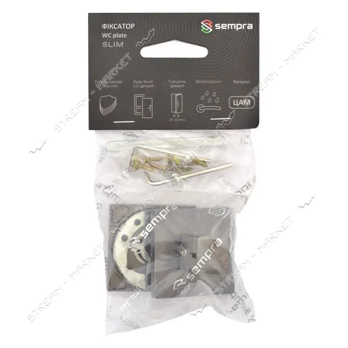 Фиксатор квадратный Apecs Sempra WC-3016-GRF                                                        