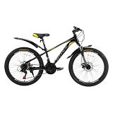 Велосипед Cross Forest стальная рама 12" колесо 24" black