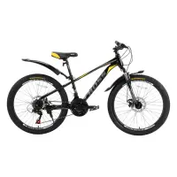 Велосипед Cross Forest стальная рама 12" колесо 24" black                                           