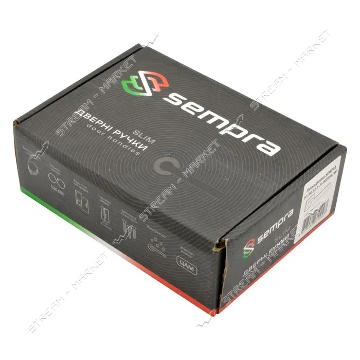 Ручка на розетах Sempra H-30111-А-NISM/W (матовый никель с белой вставкой)                          