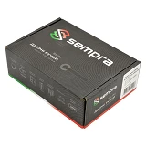 Ручка на розетах Sempra H-30118-А-CRS/W (матовый хром c белой вставкой)                             