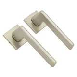 Ручка на розетах Sempra H-30118-А-NIS/W (матовый никель с белой вставкой)                           