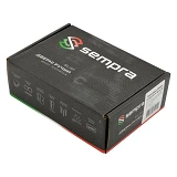 Ручка на розетах Sempra H-30120-А-BLM/W (черный матовый с белой вставкой)