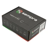 Ручка на розетах Sempra H-30120- А-CRS/W (матовый хром с белой вставкой)