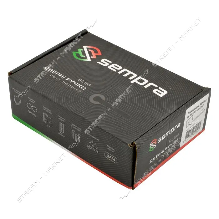 Ручка на розетах Sempra H-30121- А-GRF (графит)                                                     