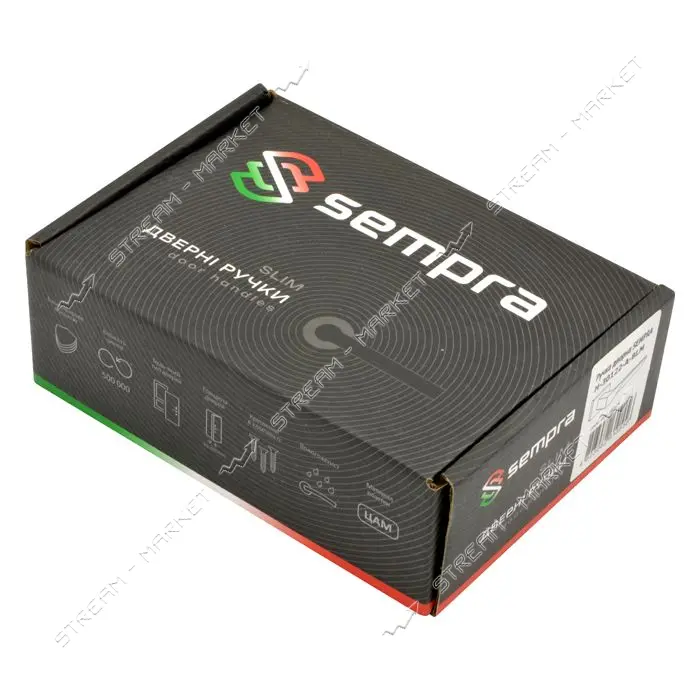 Ручка на розетах Sempra H-30122- А-BLM (Черный матовый)