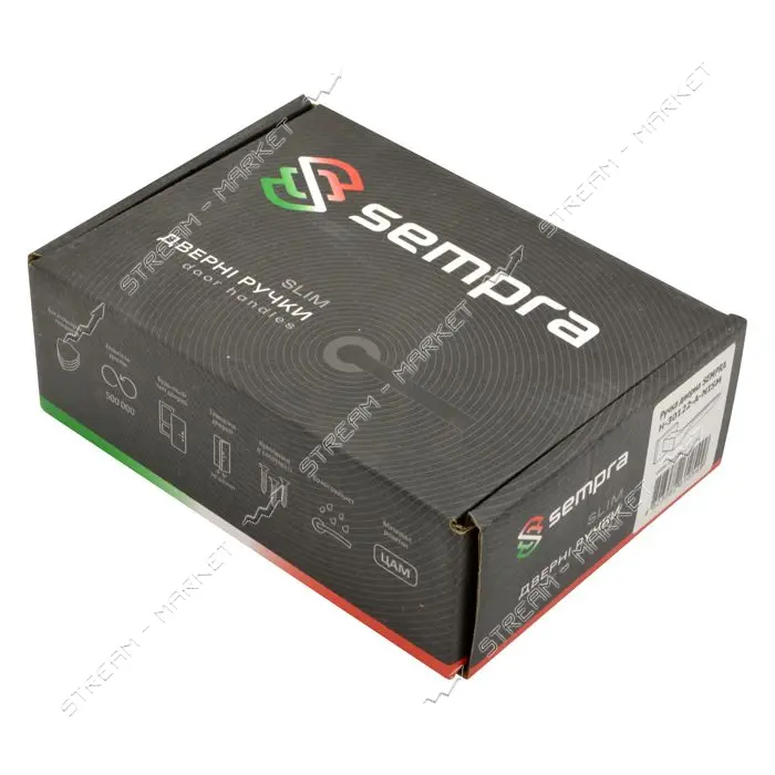 Ручка на розетах Sempra H-30122- А-NISM (матовый никель)