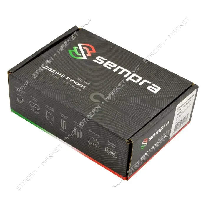 Ручка на розетах Sempra H-30134- А-BLM (черный матовый)