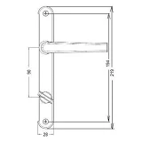 Сантехнический гарнитур CordonTech 173/30-СR 28х90 с замком