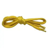 Шнурки из полиэстера круглые 150см 2шт желтые