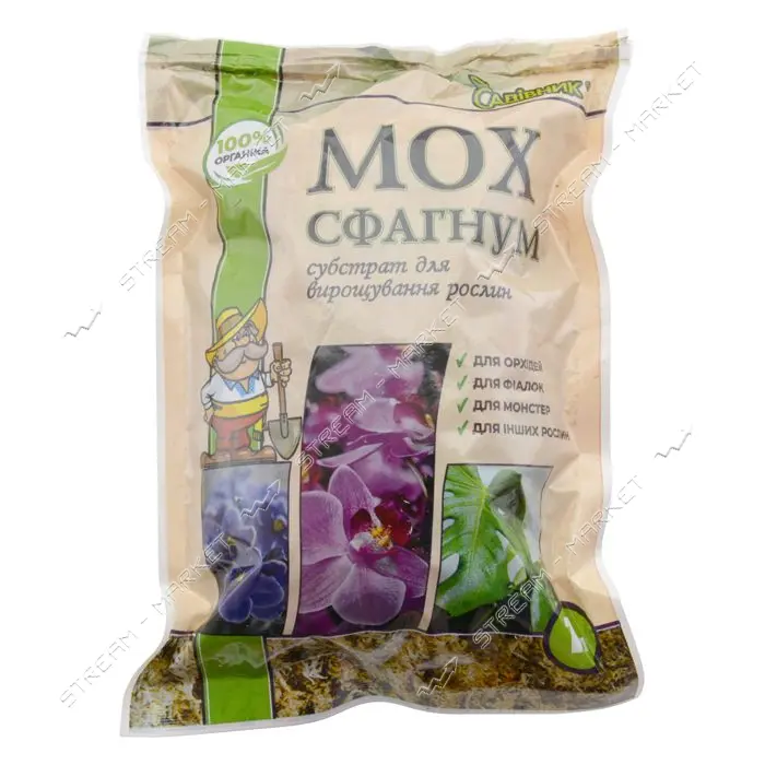 Мох Садовник Сфагнум прессованный 1л                                                                