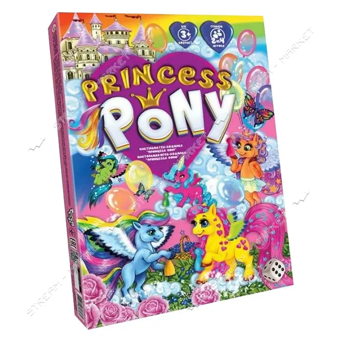 Игра-ходилка настольная Princess pony DTG 96