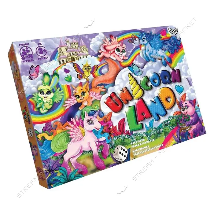 Игра-ходилка настольная Unicorn land DTG 97                                                         