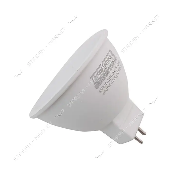 Лампа светодиодная Techno Systems LED MR16-5W-GU5.3-220V-4000K-450L ICCD