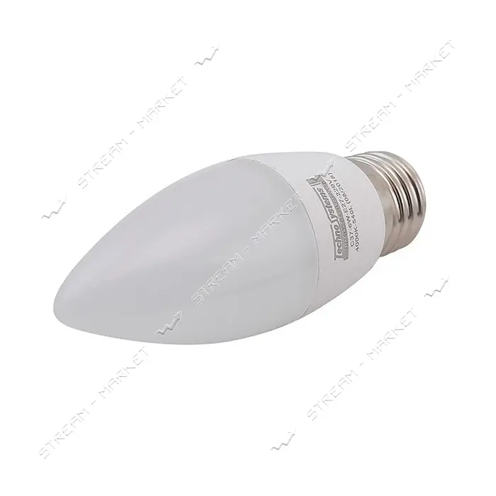 Лампа светодиодная Techno Systems LED Bulb-C37-6W-E27-220V-4000K-540L ICCD свечка                   