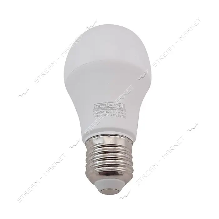 Лампа светодиодная низковольтная Techno Systems LED Bulb A60-9W-E27-AC/DC 12-48V-4000K-810L ICCD    