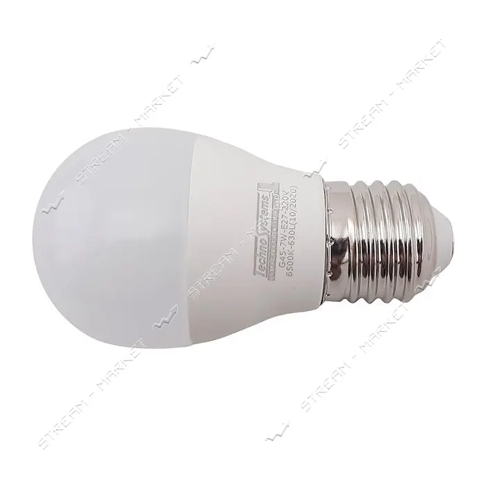 Лампа светодиодная Techno Systems LED Bulb G45-7W-E27-220V-6500K-630L ICCD шар
