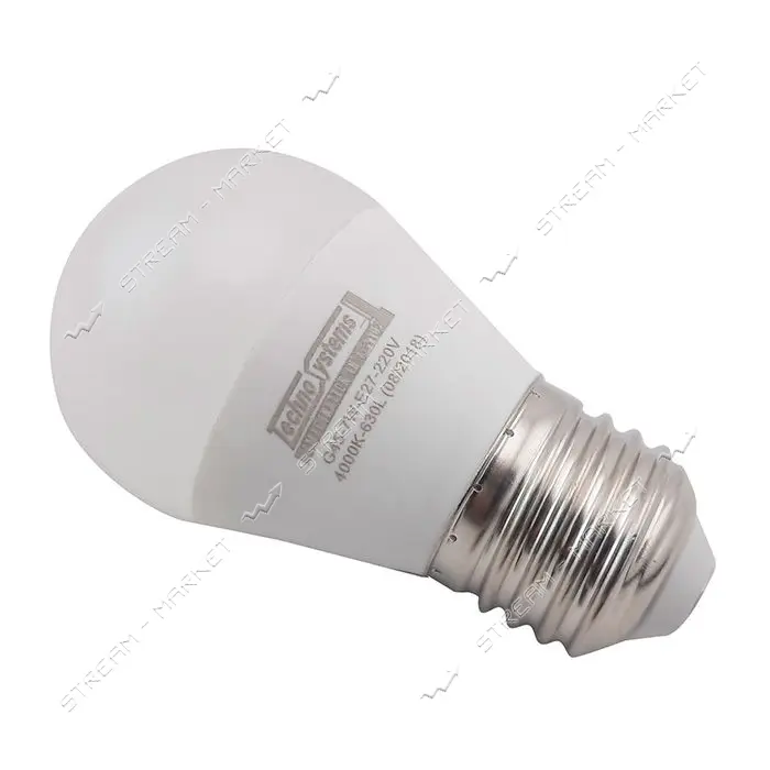 Лампа светодиодная Techno Systems LED Bulb G45-7W-E27-220V-4000K-630L ICCD шар                      