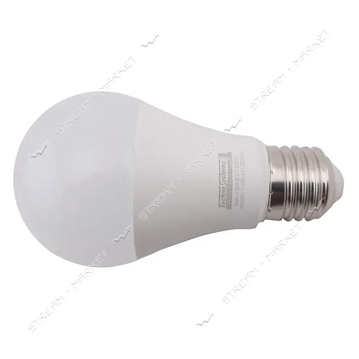 Лампа светодиодная Techno Systems LED Bulb A60-12W-E27-220V-4000K-1100L ICCD шар                    
