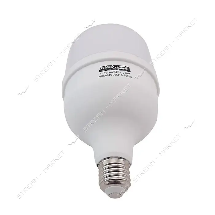 Лампа светодиодная Techno Systems LED Bulb T100-30W-E27-220V-4000K-2700L ICCD