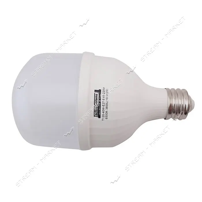 Лампа светодиодная Techno Systems LED Bulb T120-40W-E-27/E40-220V-6500K-3600L ICCD
