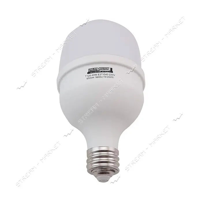 Лампа светодиодная Techno Systems LED Bulb T120-40W-E-27/E40-220V-4000K-3600L ICCD                  