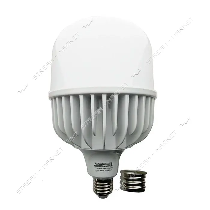 Лампа светодиодная Techno Systems LED Bulb T120-60W-E-27/E40-220V-4000K-5400L Alum ICCD             