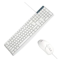 Клавиатура плюс мышь Zerodate LD825 английская раскладка белый                                      