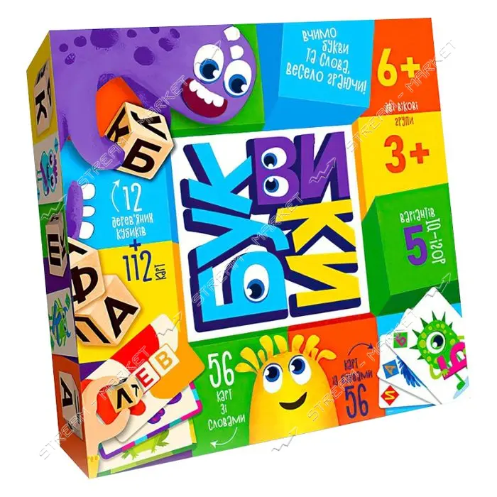 Игра настольная Буквики G-BU-01U укр                                                                