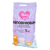 Древесный наполнитель Choice для кошачьих туалетов универсальный 3кг