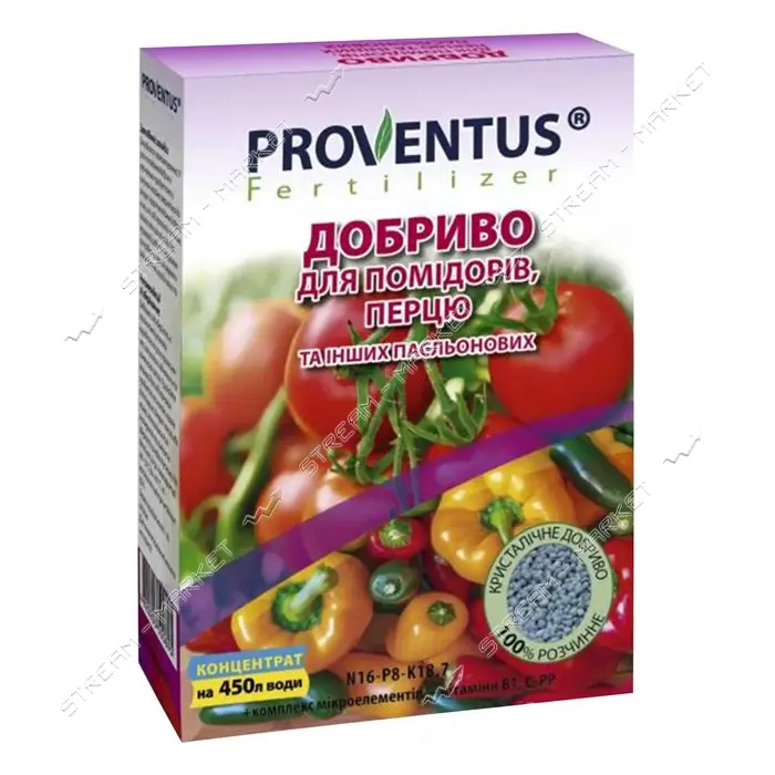 Удобрение Proventus универсальное для помидоров и перца 300г                                        