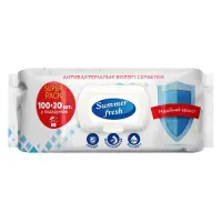 Салфетки влажные Summer Fresh Антибактериальные 120шт                                               