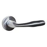 Ручка дверная на розете Ozen 92 FIRAT MAT CHROME аллюминий матовый хром