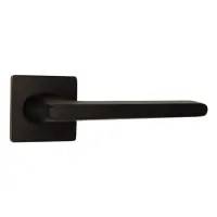 Ручка дверная на розете Ozen ZK07 ZEN-D MAT BLACK цинк черный