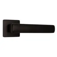 Ручка дверная на розете Ozen DOME MAT BLACK цинк черная