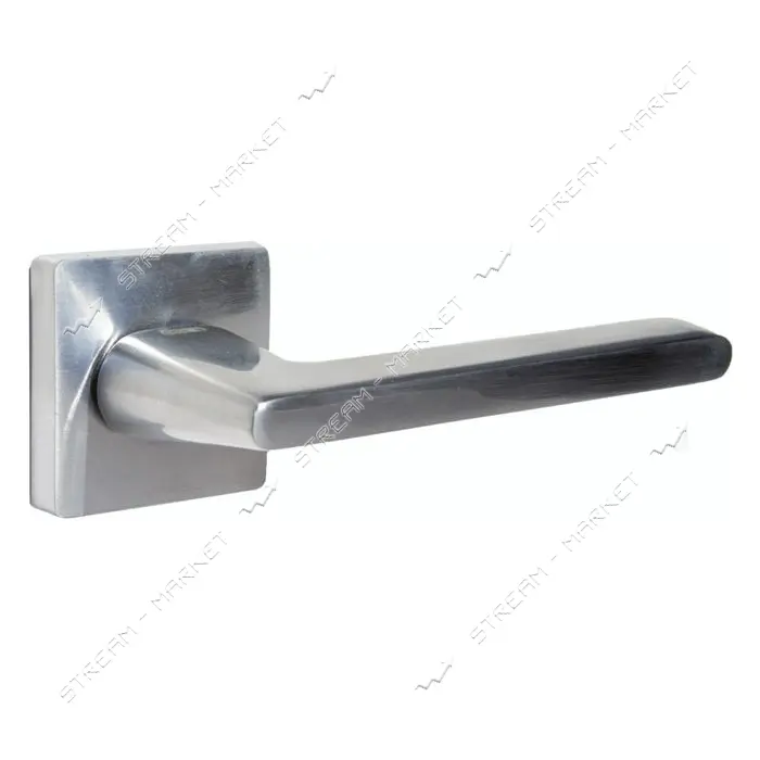 Ручка дверная на розете Ozen ZEN-D MAT CHROME цинк матовый хром                                     