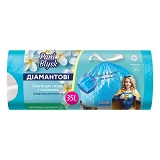 Пакет для мусора Pani Blysk с затяжкой Бриллиантовые» арома 35л 12шт