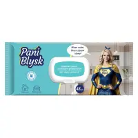 Влажные салфетки для уборки Pani Blysk универсальные с клапаном 48шт                                