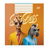 Тетрадь школьная ТВ-15 Великий бос в клетку  2451 60 листов  5 дизайнов                             