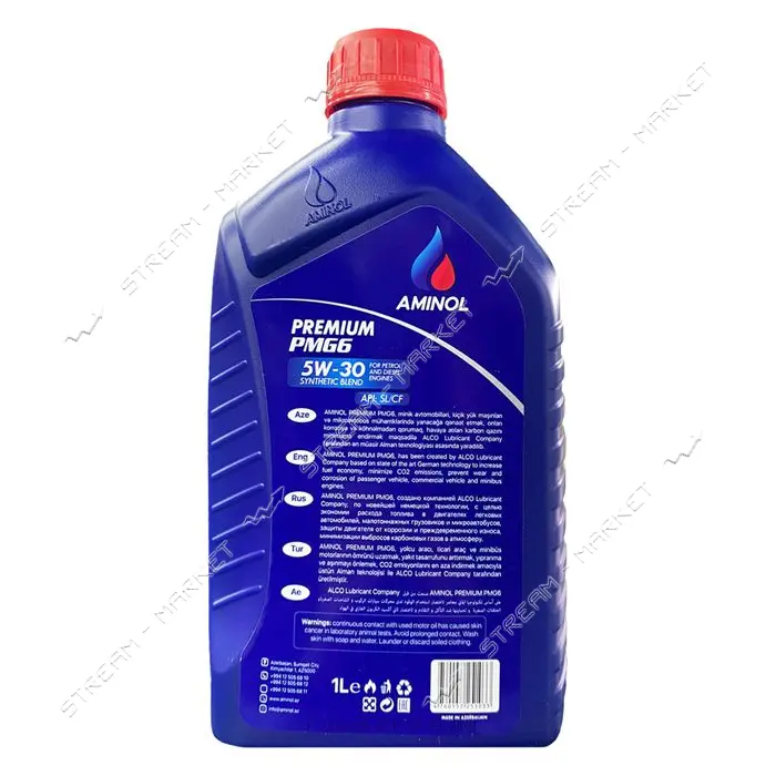 Масло моторное Aminol Premium PMG6 5W30 SL/CF 1л                                                    