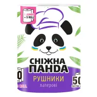 Бумажные полотенца Снежная панда Jumbo Roll 2 слоя 500 листов 1 рулон                               