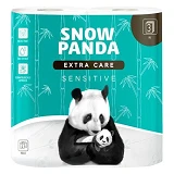 Туалетная бумага Снежная панда Extra Care Sensitive 3 слоя 4 рулона                                 