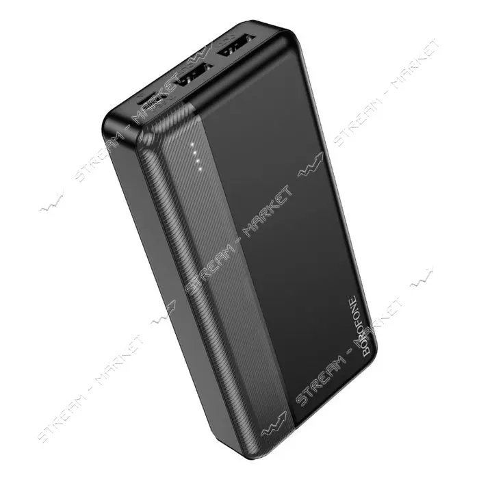 Портативное зарядное устройство Borofone BJ24A 2USB 20000mAh черное                                 