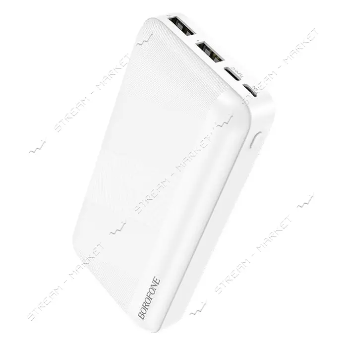 Портативное зарядное устройство Borofone BJ27A 2USB 20000mAh белое